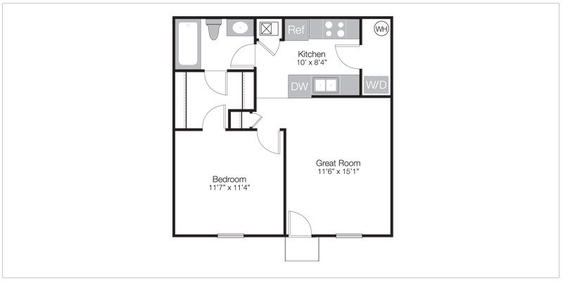 Independence Floorplan | Washington Place Apartments